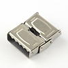 Tarnish Resistant Smooth Surface 201 Stainless Steel Watch Band Clasps STAS-R063-83-3