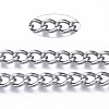 Tarnish Resistant 304 Stainless Steel Curb Chains CHS-N001-07P-4