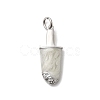 Brass Micro Pave Cubic Zirconia Pendants KK-A278-13P-1