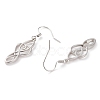 Brass Dangle Earrings EJEW-B002-03P-2