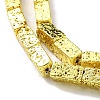 Electroplated Natural Lava Rock Beads Strands G-H303-A04-G01-3