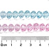 Transparent Painted Glass Beads Strands X-DGLA-A034-T6mm-A22-3
