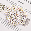 Opaque White Acrylic Beads MACR-YW0001-21A-4