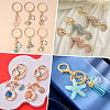 50Pcs Alloy Double Loops Jump Rings FIND-SP0005-48-6