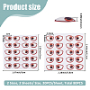 2 Bags 2 Styles Resin Self-adhesive Stickers DIY-FH0009-77-2