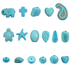 17 Styles Dyed Synthetic Turquoise Beads G-SC0003-46-5