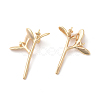 Brass Peg Bails Pendants KK-F808-03G-2