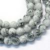 Baking Paint Glass Round Bead Strands X-DGLA-Q019-8mm-42-1