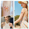 80 Sheets 4 Styles Butterfly Pattern Body Art Tattoos AJEW-SP0002-79-6