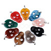 Halloween Themed Natural Agate Big Pendants G-S359-181-1