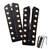 Cowhide Leather Lace-in Boot Zipper Inserts DIY-WH0499-06A-05-1