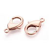Brass Lobster Claw Clasps KK-YW0004-01E-RG-2
