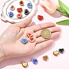 16Pcs 8 Colors Handmade Porcelain Beads PORC-YW0001-49-5