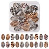 Printed Natural Cowrie Shell Beads SHEL-YW0001-02-1