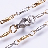 304 Stainless Steel Chain Necklaces STAS-P164-08GP-2