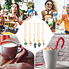 10Pcs 5 Style Alloy Enamel Wine Glass Charms HJEW-AB00063-6
