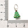 Christmas Theme Brass Enamel Charms KK-R212-15A-P-3