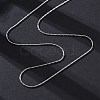 Brass Boston Link Chains Necklaces for Women NJEW-D302-59P-4