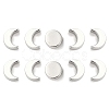 50Pcs 2 Styles Moon Phase Theme Brass Beads Set KK-TZ0001-01-1