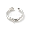 Brass Cup Peg Open Cuff Ring Settings KK-G518-08P-03-2