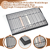 10 Grids Rectangle PU Leather Watch Straps Necklace Bracelet Display Tray ODIS-NB0001-38A-4