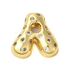Rack Plating Brass Micro Pave Clear Cubic Zirconia Perdants KK-C067-11G-A-1