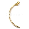 Brass with Cubic Zirconia Pendants KK-K341-32G-01-1