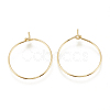Brass Hoop Earrings Findings KK-S341-85-1