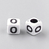 Opaque Acrylic Beads LS-SACR-Q188-02O-2