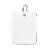 925 Sterling Silver Blank Charms STER-BC0003-80B-1
