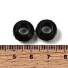Natural Obsidian European Beads GG-NH0003-A17-3