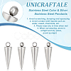 Unicraftale 50Pcs 303 Stainless Steel Charms STAS-UN0048-60-5