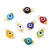 Handmade Evil Eye Lampwork Charms PALLOY-JF00539-1