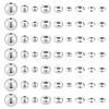 60Pcs 9 Styles 925 Sterling Silver Beads STER-PH0003-29-1