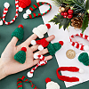 48Pcs 6 Style Christmas Mini Knitting Wool Yarn Scarf & Hats AJEW-FH0003-79-4
