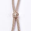 Nylon Twisted Cord Bracelet Making MAK-F018-06RG-RS-2
