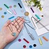 DIY Diffuser Amulet Perfume Locket Pendant Necklaces Making Kits NJEW-HS0001-21-3
