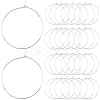 100Pcs 316 Surgical Stainless Steel Wine Glass Charms Rings STAS-BBC0005-97D-1