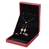 Rectangle PU Leather with Lint Jewelry Storage Box AJEW-WH0505-86A-02-1