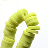 Flat Round Handmade Polymer Clay Beads CLAY-R067-8.0mm-10-2
