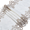 Polyester Embroidery Flower  Lace Ribbon OCOR-WH0082-328-1