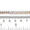 Electroplate Transparent Glass Beads Strands EGLA-A035-T4mm-L22-4