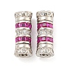 925 Sterling Silver with Rhinestone Screw Clasps STER-B005-41B-P-1
