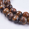 Natural Tiger Eye Round Bead Strands X-G-R203-8mm-3