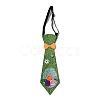 Easter Theme Egg Glitter Felt Necktie AJEW-C030-01A-1