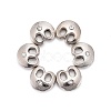 Letter Slider Beads for Watch Band Bracelet Making X-ALRI-O012-B-NR-1