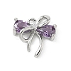 Brass Micro Pave Cubic Zirconia Charms KK-A300-01P-2