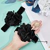 Gothic Cloth Flower Cord Bracelet & Choker Necklace NJEW-CP0001-04A-3
