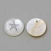 Freshwater Shell Pendants X-SHEL-Q010-P-3