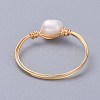 Grade A Natural Freshwater Pearl Rings RJEW-JR00268-2